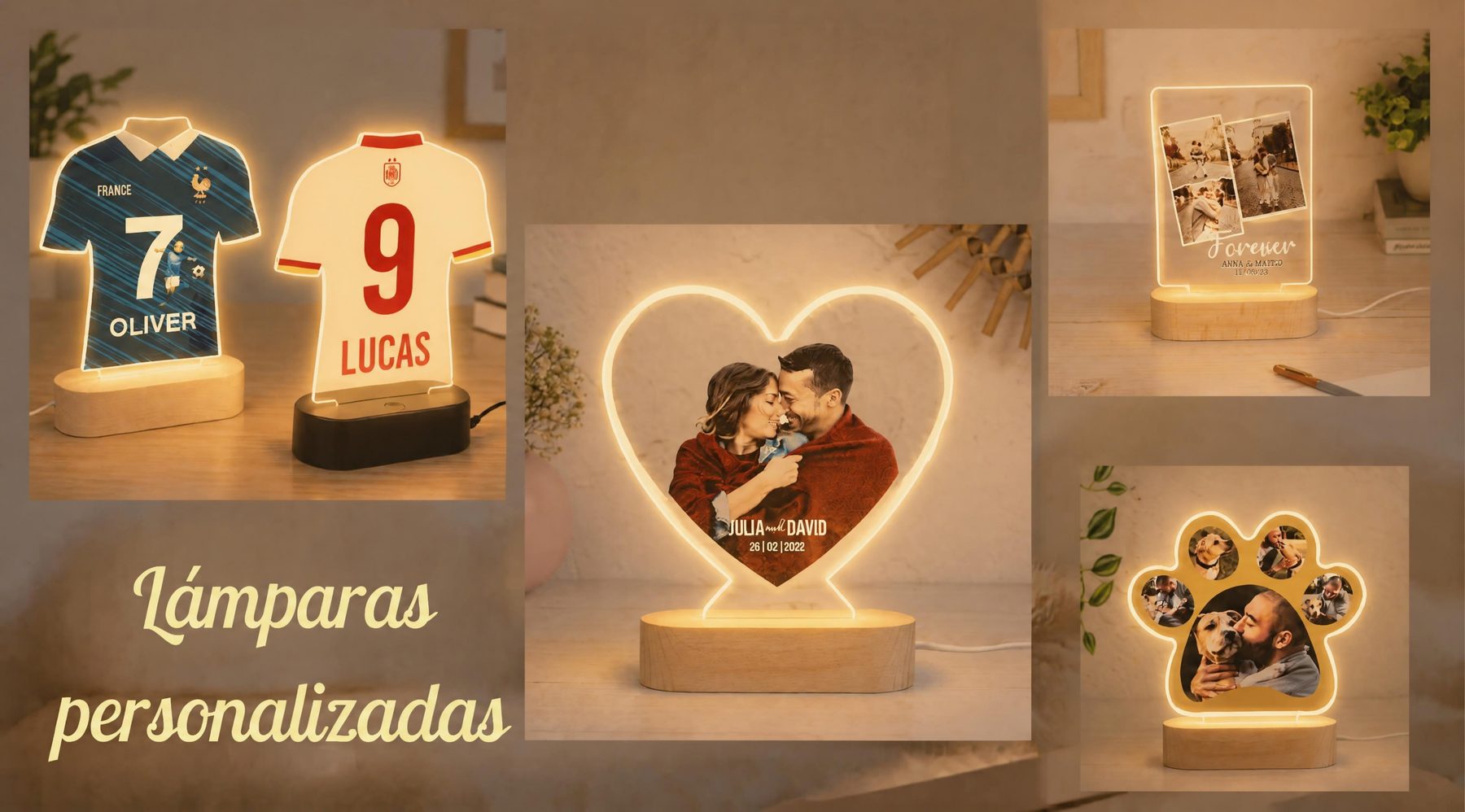 Lámparas personalizadas